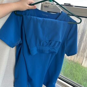Mandala royal blue color scrub set size small